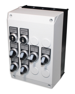 Control panel  6x motor winch - 1x up/1x down/6x choice